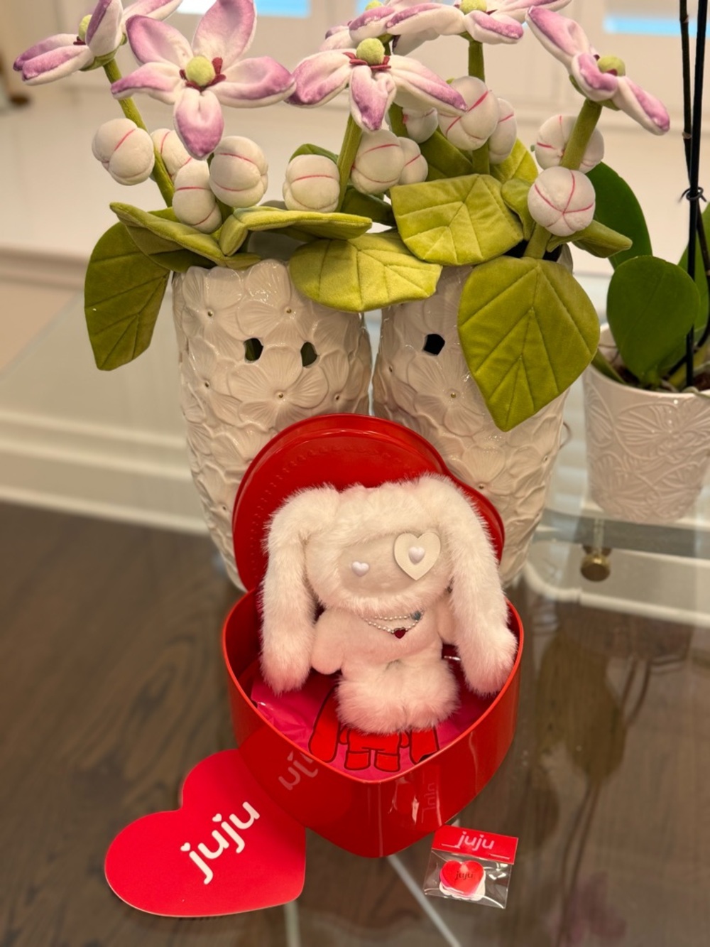 CJ Hendry Valentines JuJu Plush Pendant- White Juju!